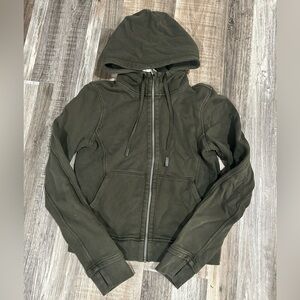 lululemon athletica Olive Green Hoodie Sweater